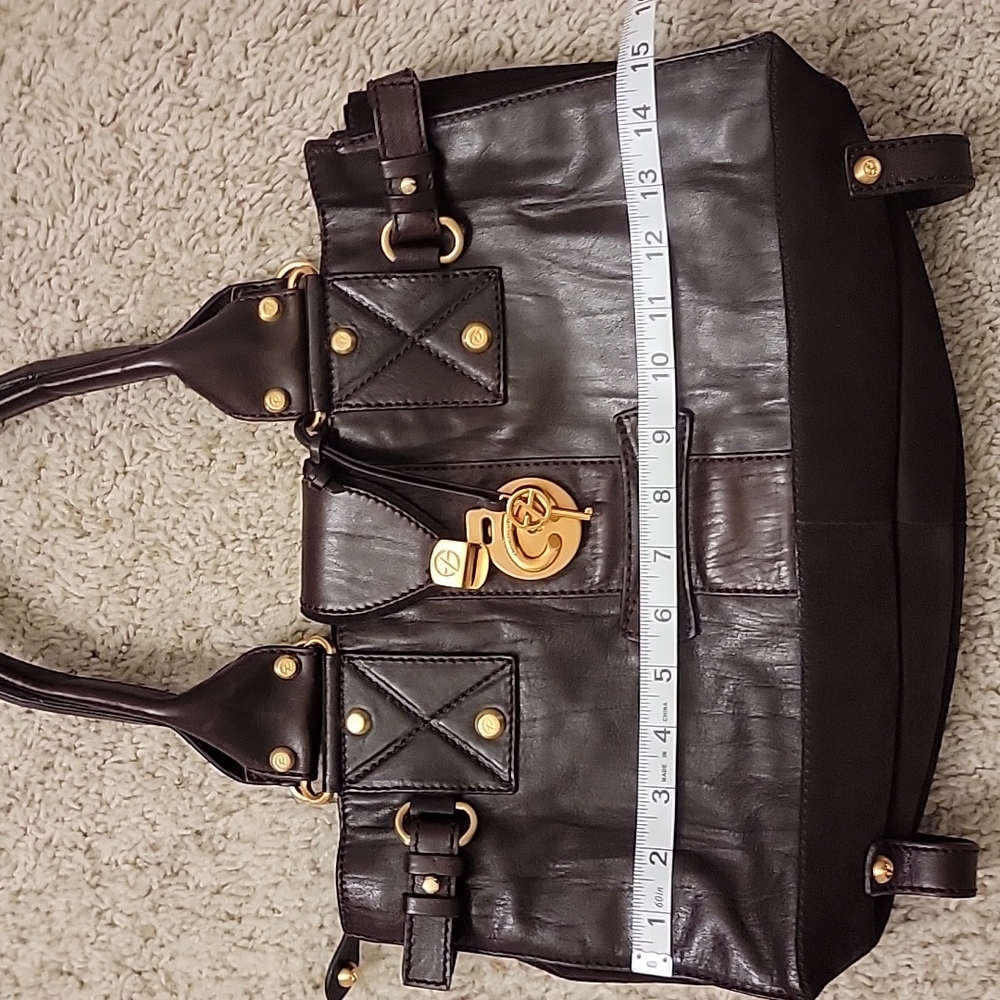 📍Rare |Vintage | Francesco Biasia | Leather & Suede East West Style Bag - Picture 15 of 16
